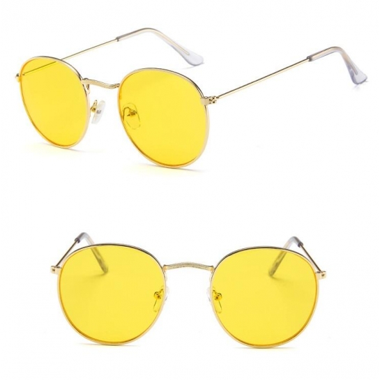 Żółte okulary rozjaśniające lenonki STEC-13